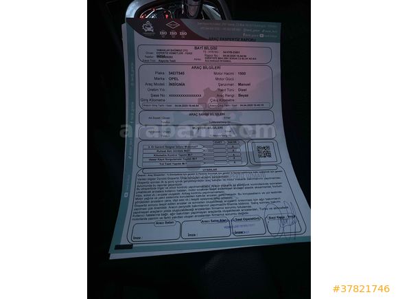 Sahibinden Opel Insignia 1.6 CDTI Cosmo 2015 Model 