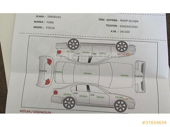 Sahibinden Ford Focus 1.6 TDCi Style 2015 Model