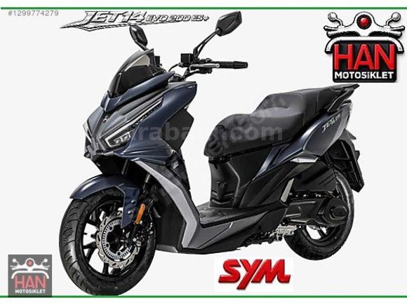 HAN MOTORSİKLET'TEN SYM JET 14 200 EVO E5 PLUS 12 TAKSİT