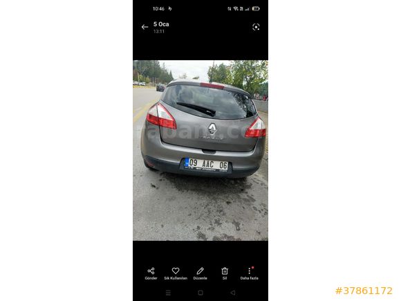 Sahibinden Renault Megane 1.6 Touch Plus 2014 Model