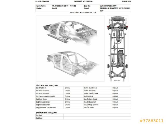 Sahibinden Dacia Sandero 1.5 dCi Stepway 2017 Model