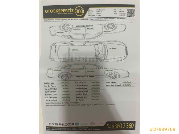 SAHİBİNDEN HATASIZ HİGHLİNE ÖZEL PLAKALI PASSAT 