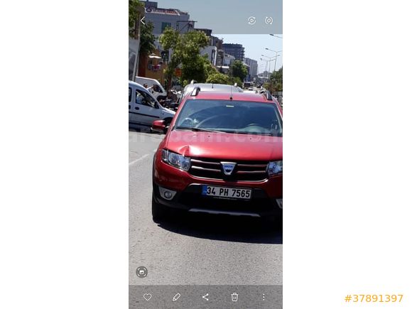 Sahibinden temiz Dacia Sandero  1.5dCi Stepway 2016 Model