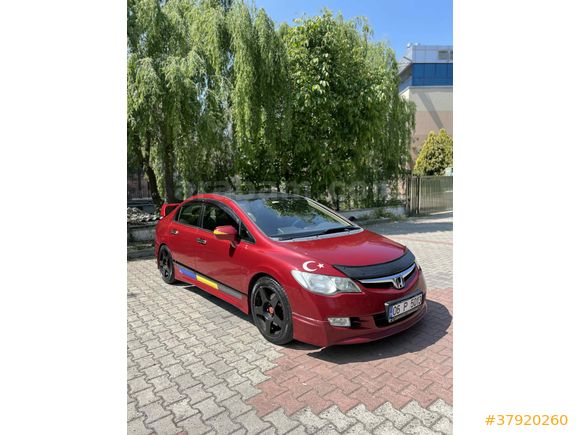 Sahibinden Honda Civic 1.6 Elegance 2007 Model  286000km Kırmızı