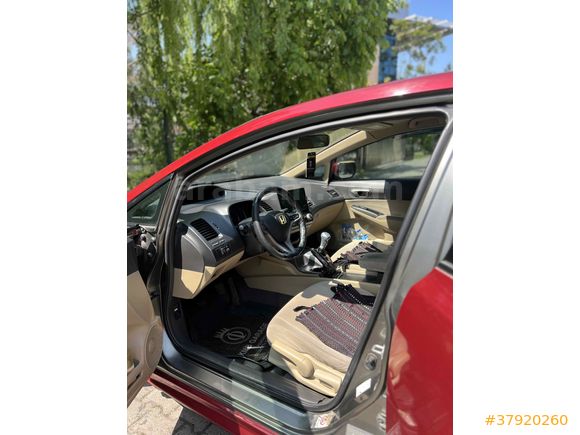 Sahibinden Honda Civic 1.6 Elegance 2007 Model  286000km Kırmızı