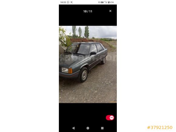 Sahibinden Renault R 9 1.4 Spring 1995 Model  278 000 km Füme