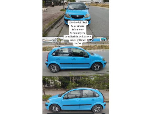 Sahibinden Citroen C3 1.4 HDi X Furio 2009 Model  302.000 km Mavi
