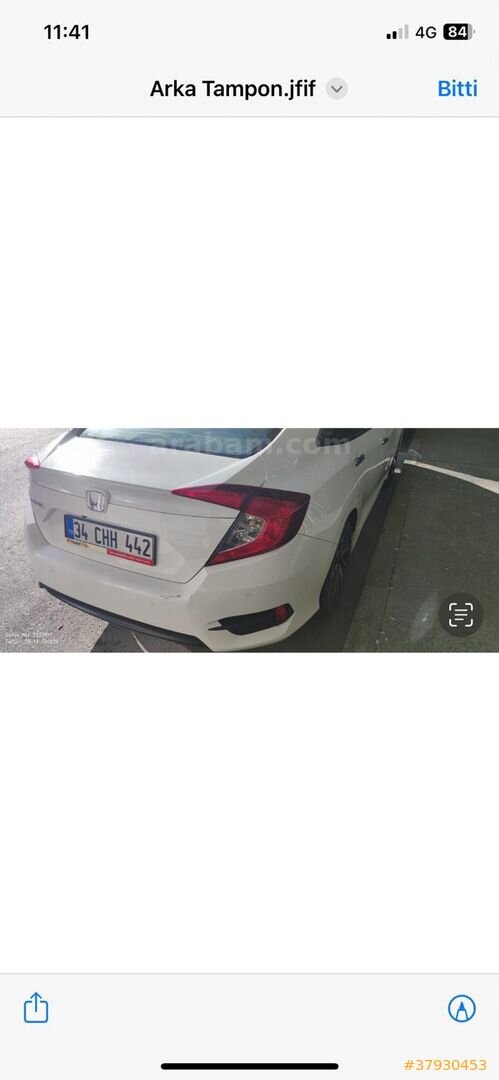 Galeriden Honda Civic 1.6i VTEC Executive 2019 Model Muğla 33.000 km Beyaz 2