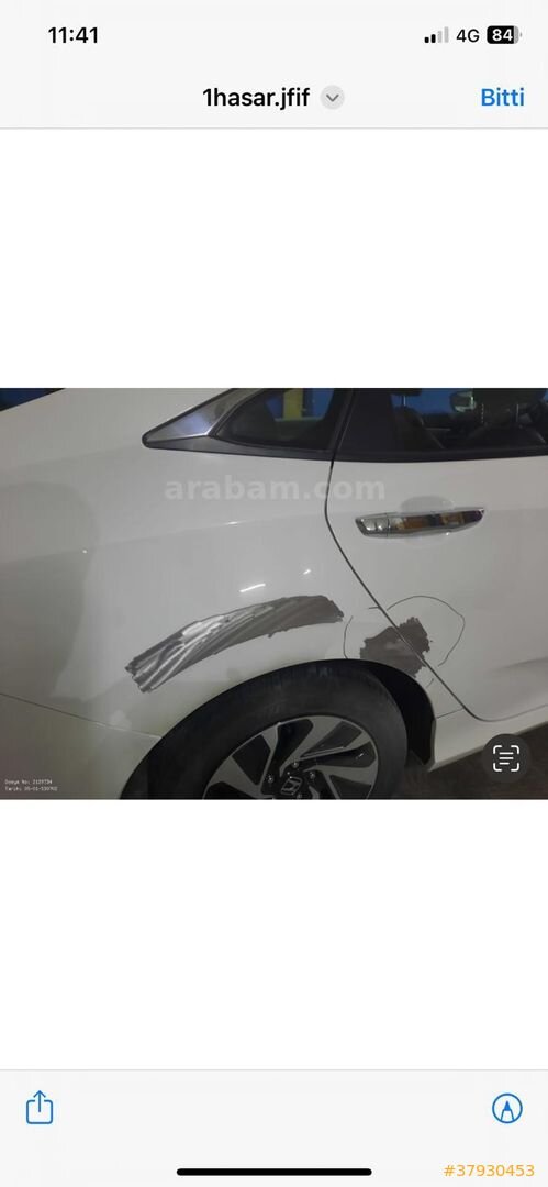 Galeriden Honda Civic 1.6i VTEC Executive 2019 Model Muğla 33.000 km Beyaz 6