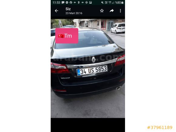 Sahibinden Renault Latitude 1.5 dCi Executive 2012 Model