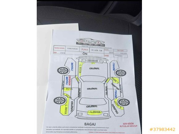 Sahibinden Ford Focus 1.6 TDCi Trend X 2016 Model 