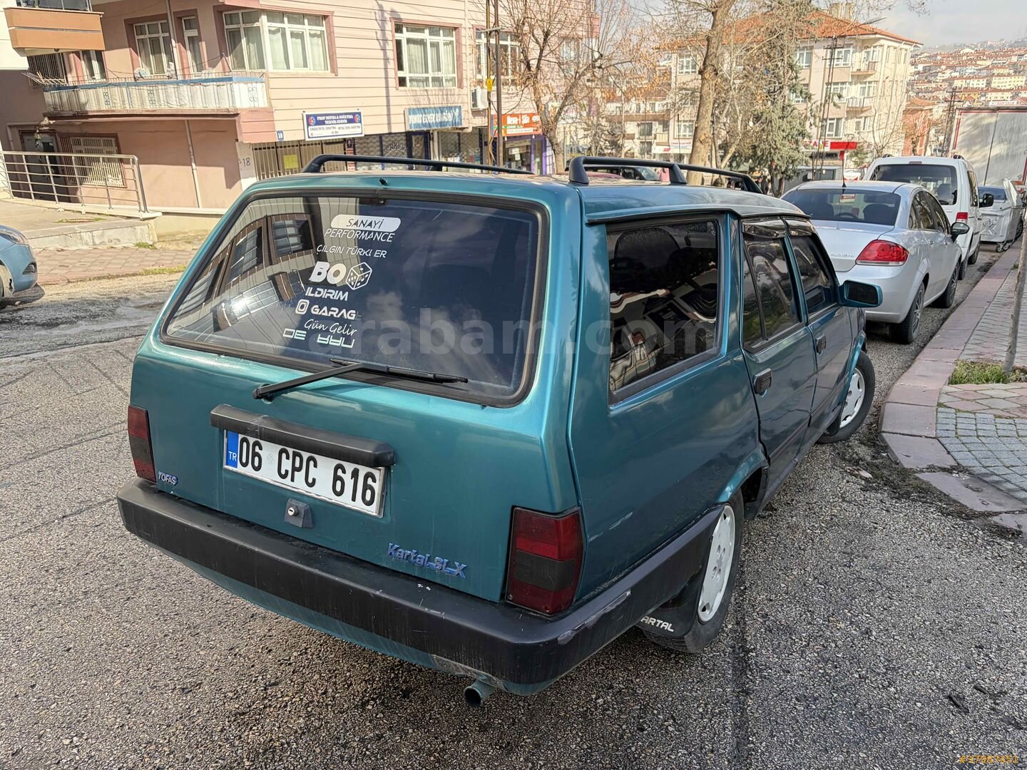 Galeriden Tofaş Kartal SLX 1997 Model Ankara 99.000 km Yeşil 6