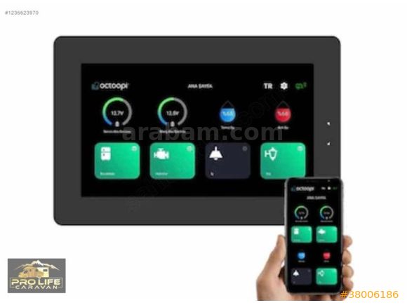 Octoopi Van B7001 7 İnç Dijital Akıllı Karavan Kontrol Paneli