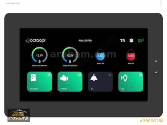 Octoopi Van B7001 7 İnç Dijital Akıllı Karavan Kontrol Paneli