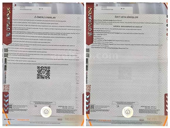 Linea 1.3 active detaylı expertiz resimlerde mevcut 