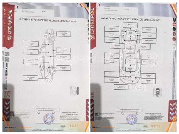 Linea 1.3 active detaylı expertiz resimlerde mevcut 