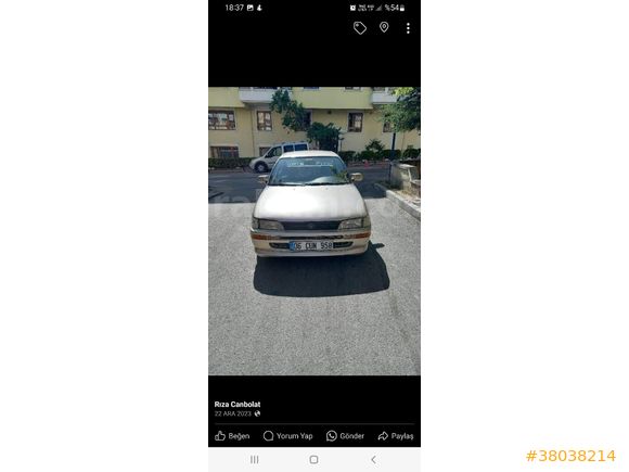 Sahibinden Toyota Corolla 1.3 XE 1998 Model