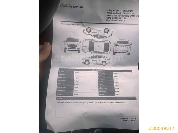 Sahibinden Seat Leon 1.6 TDI CR Style 2011 Model 