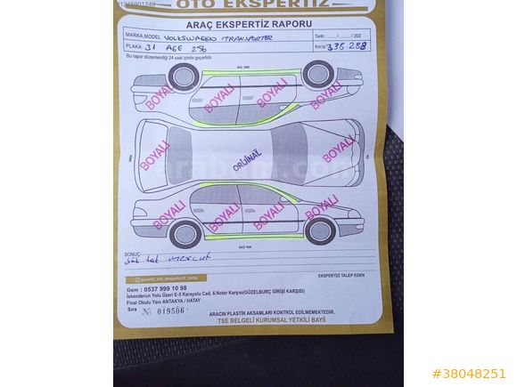 2011 Transporter Acil Satlık...