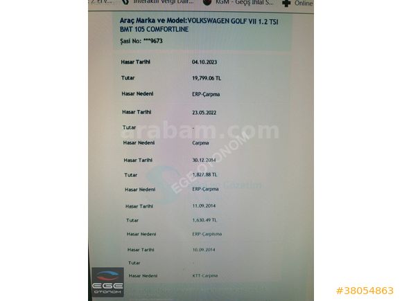 EGE OTONOM'DAN 2013 GOLF 7