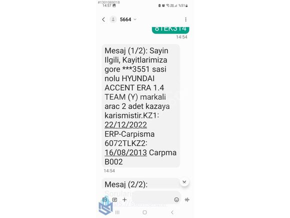 METSA'DAN SATILIK OTOMATİK HYUNDAİ ACCENT ERA 2012 1.4 BENZİN
