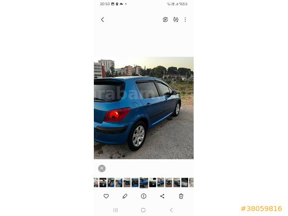 Sahibinden Peugeot 307 1.6 XT 2004 Model