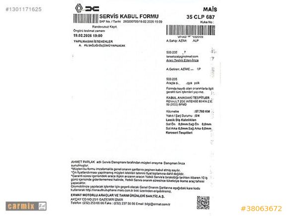 Galeriden Renault Zoe 2022 Model İzmir 57.800 km Gri - 38063672