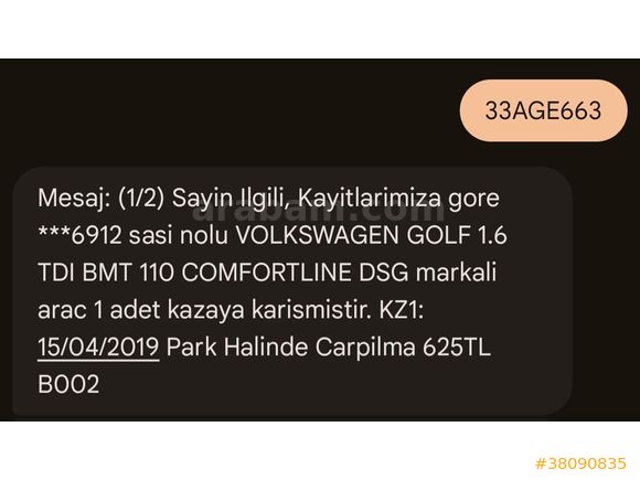 Temiz kullanılmış golf7