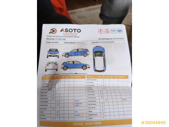 Sahibinden Citroen C3 1.6 HDi SX 2006 Model