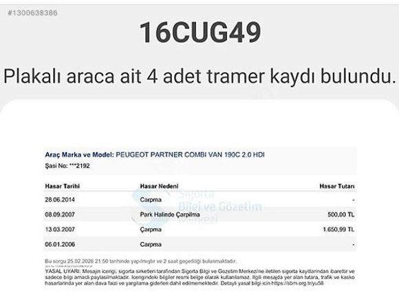 2005 PEUGEOT PARTNER 1.9 DİZEL