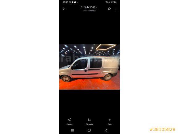 Sahibinden Fiat Doblo Combi Mix 1.9 Multijet Maxi Active 2008 Model