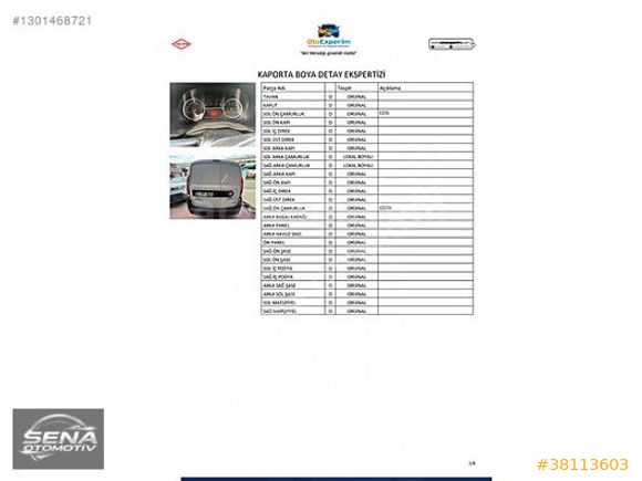SENA-DEĞİŞENSİZ-2021 DOBLO CARGO 1.6 MULTİJET MAXİ-120HP