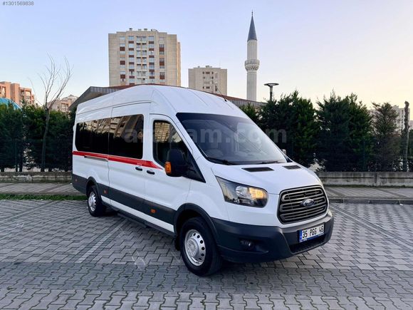 2017 HATASIZ-BOYASIZ Transit 16+1 ORJİNAL Delüx ÇİFT KLİMALI