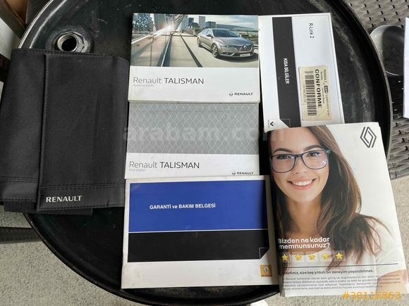 Sahibinden Renault Talisman 1.6 dCi Servis Bakımlı Icon 2016 Model 