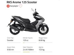 Sahibinden RKS Arome 125