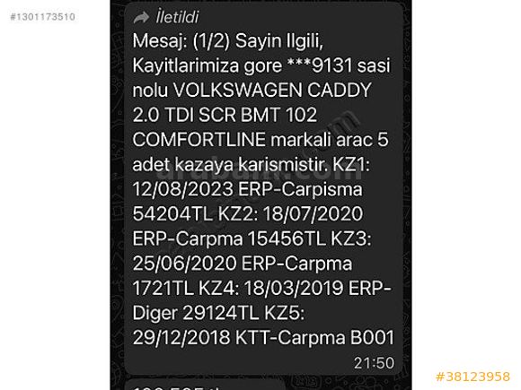 BKR AUTO'DAN YETKİLİ SERVİS BAKIMLI TERTEMİZ CADDY