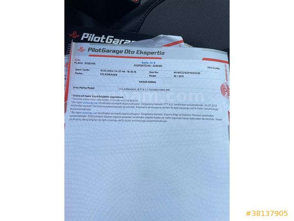 Sahibinden Volkswagen Jetta 1.2 TSi Highline 2015 Model hatasız boyasız
