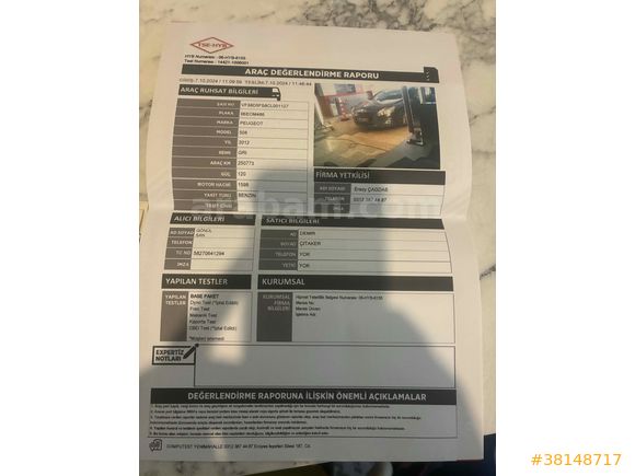 Sahibinden Peugeot 508 1.6 THP Active 2012 Model  300.000 km Gri