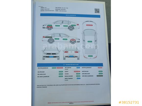 Sahibinden Kia Cerato 1.6 GSL Core 2010 Model 