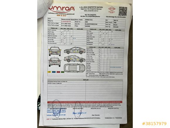 Sahibinden Honda Civic 1.6i VTEC ES 2003 Model