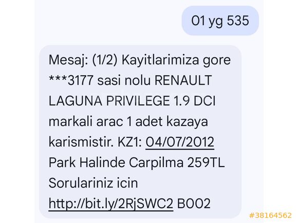 Sahibinden Renault Laguna 1.9 dCi Privilege 2005 Model Adana