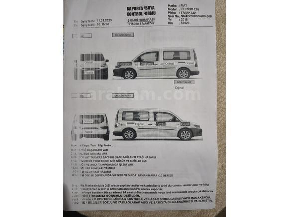 Sahibinden Fiat Fiorino Combi 1.4 Fire Pop 2018 Model  Kahverengi