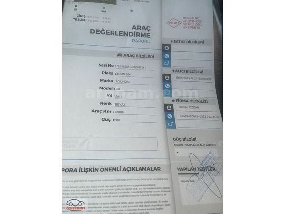 ÖZMERAM'DAN HATASIZ BOYASIZ i20 1.4MPI 2018 MODEL