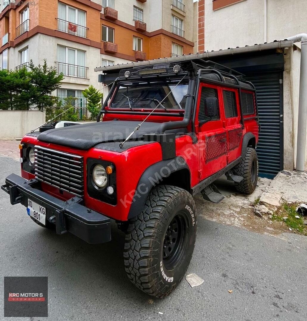Galeriden Land Rover Defender 110 2.5 TDI 1988 Model İstanbul 75.000 km Kırmızı 6