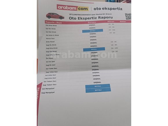 Sahibinden Renault Megane 1.5 dCi Authentique 2006 Model  18.770 km Gri