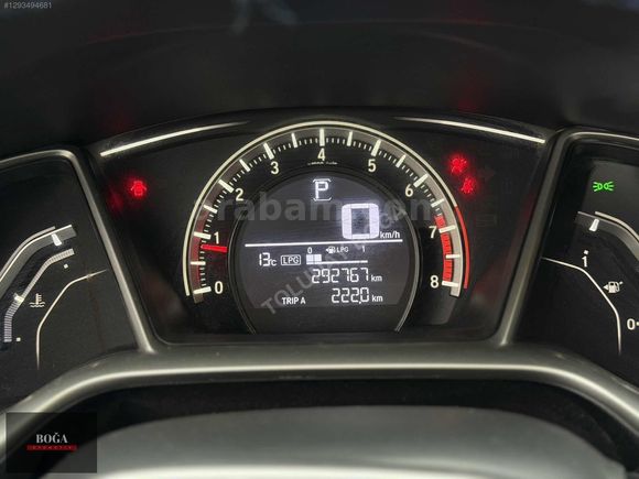 **295.000KM** 2017 Honda Civic Eco Elegance Otom Fab. LPG