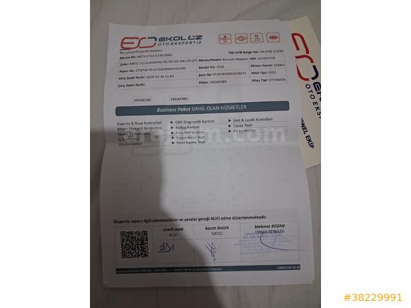 Sahibinden OTOMATİK Renault Megane 1.5 Blue DCI Touch 2020 Model  115.200 km Gri (metalik)