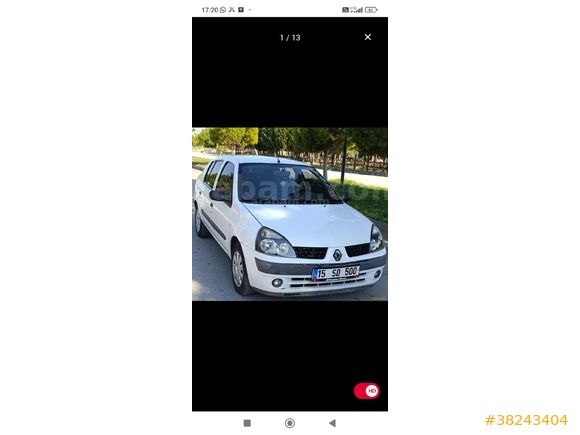 EMEKLİ KAMU PERSONELİNDEN BAKIMLI CLIO 1.5DCİ  ALİZE