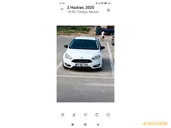 Sahibinden Ford Focus 1.6 TDCi Trend X 2015 Model