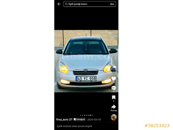 Sahibinden Hyundai Accent Era 1.4 Team 2010 Model  230 km  gri